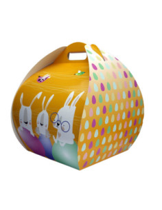 C. PASCUA NARANJA 21x21x26cm PK (25u) CUADRADA