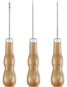 PUNZÓN MANGO MADERA 13,5 CM