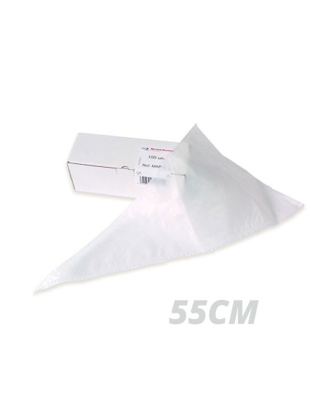 MANGA 55cm KGPLUS 55 MICRAS 1 SOLO USO (pack 100 ud)