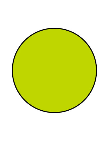 DISCO REDONDO 20cm VERDE/NG PK(50)-1