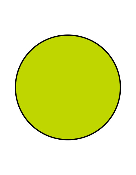 DISCO REDONDO 20cm VERDE/NG PK(50)-1