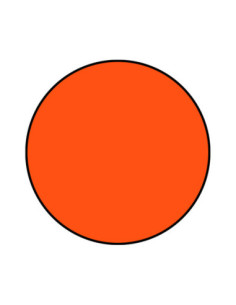 DISCO REDONDO 20cm NARANJA/NG PK(50) 2