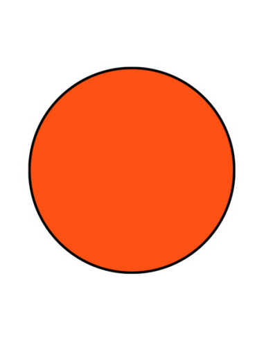 DISCO REDONDO 20cm NARANJA/NG PK(50)-1