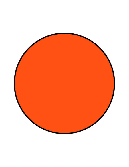 DISCO REDONDO 20cm NARANJA/NG PK(50)-1