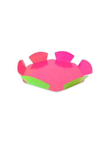 LENGÜETA CORONA REDONDA D8cm FUCSIA/ANÍS (200 UDS)Lengüetas