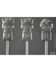 MOLDE PVC PIRULETA REYES 80x40x10mm (3c)