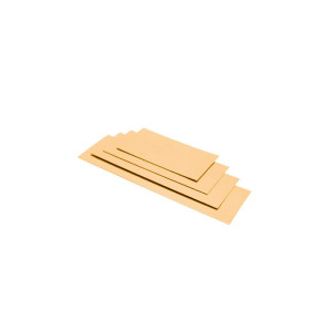 BANDEJA RECT. 20x10+2 cm. ONDAS ORO/NG (50) PLG