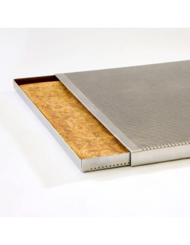 BANDEJA TMF10 HOJALDRE 600x400xh10mm DOBLE PERF.