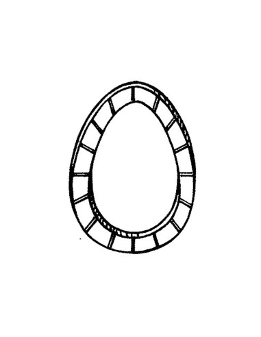 MOLDE PVC MARCO HUEVO MEDIANO D140x205x10mm 1pPie