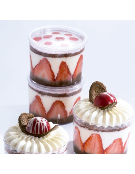 TAPA VASO REDONDO BUCKET 210 ml (100 uds.)Vasos Pastelería