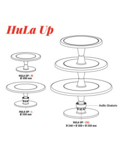 EXPOSITOR HULA UP - M AMARILLO 300mm 2