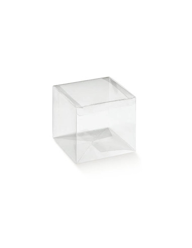 ESTUCHE TRANSPARENTE 80x80x110mm AUTOMÁTICO (10ud)Estuches Transpar...