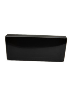 CAJA TURRON PET+BASE NEGRA 21x9x2,8cm BL(100u). 2