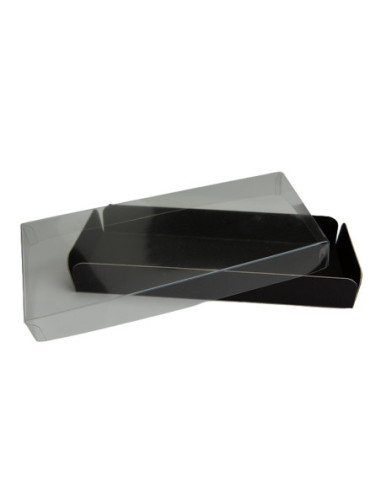 CAJA TURRON PET+BASE NEGRA 21x9x2,8cm BL(100u).-2