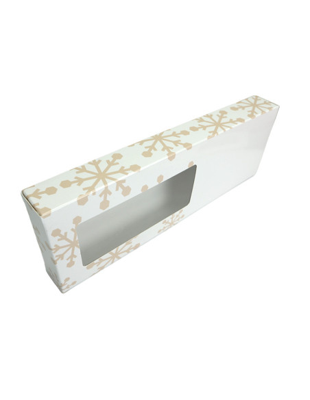 CAJA TURRON BLANCA COPOS 26x9xh2,8 BL(25u)+INSERTO-3