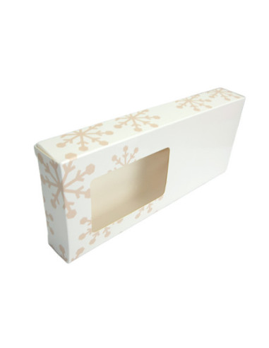 CAJA TURRON BLANCA COPO 21x9xh2,8 BL(25u)+INSERTO.-1
