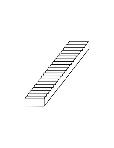 MOLDE DE PVC PARA TURRÓN TU525 200x40x20mm