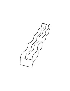 MOLDE PVC TURRÓN TU521 200x40x20mm (2c)