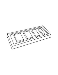 MOLDE PVC TURRÓN TU443 200x80x20mm