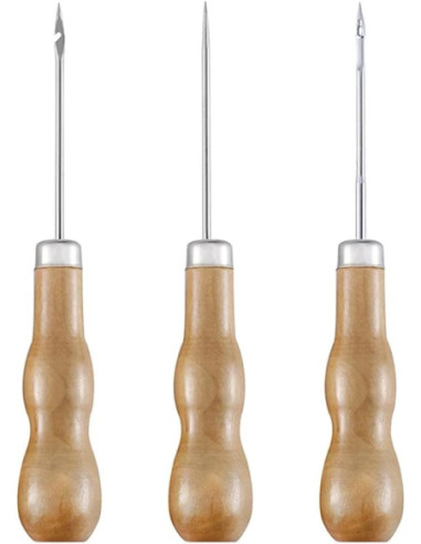 PUNZÓN MANGO MADERA 13,5 CM