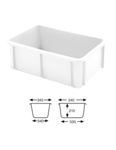 CUBETA BLANCA 595x395x215 mm -35l