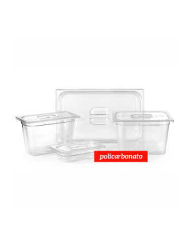 CUBETA GN 1/1 100 mm 530x325 13,3 lt POLICARBONATO-1