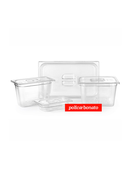 CUBETA GN 1/1 100 mm 530x325 13,3 lt POLICARBONATO-1
