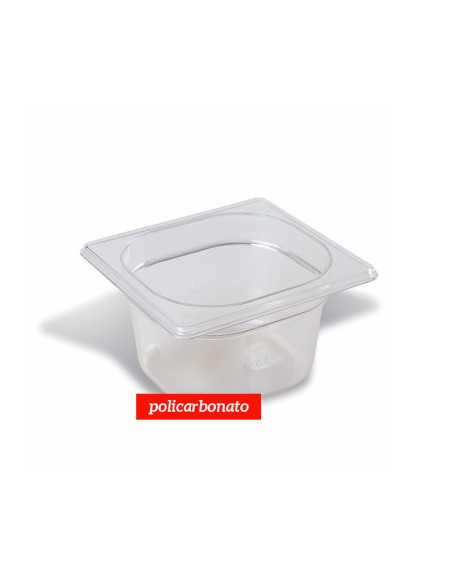 CUBETA GN 1/6 176x162 mm POLICARBONATO