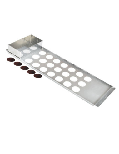 PLACA ALUMINIO 645x170mm 24 TROQUELADORA D31 x 2mm