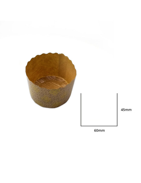 MOLDE PANETTONCINO 60x45mm PK (100u) Premium 60g