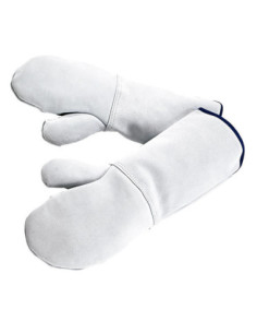 GUANTE MANOPLA CUERO 45cm ANTICALOR 500ºC (1 par)