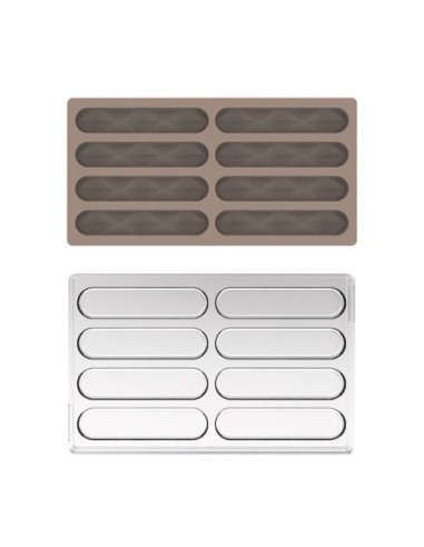 Molde Silikomart Tritan+Silicona Bar Sisma (8 c)-3