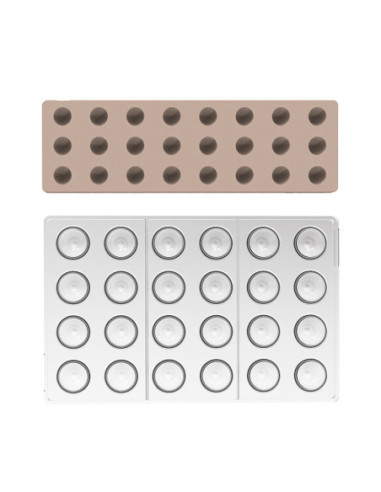 Kit Dome 01 CH030 Molde Tritan+Silicona Silikomart-3