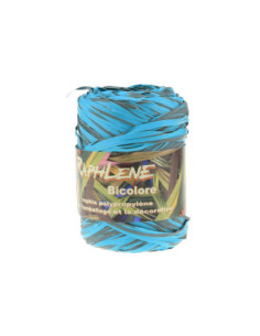 CINTA RAPHLENE BICOL TURQUESA/GRIS. 12.5mm (100m)