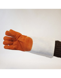 GUANTE CUERO TRATADO 20cm ANTICALOR 300ºC  1par