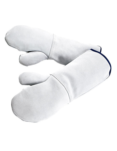 GUANTE MANOPLA CUERO 45cm ANTICALOR 500ºC (1 par)