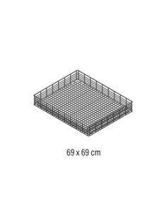 CESTO PLANO 69x69 inox para CG-70