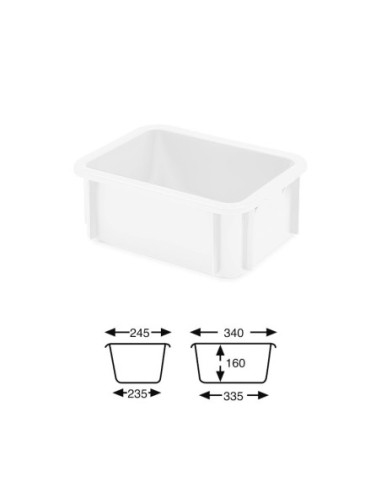 CUBETA BLANCA 395x295x165 mm -12l