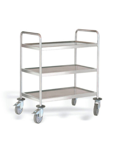 CARRO SERVICIO INOX 88x58x130cm 4  ESTANTES-1