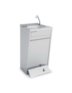 LAVAMANOS PARED 450x500x850mm PULSADOR PIE