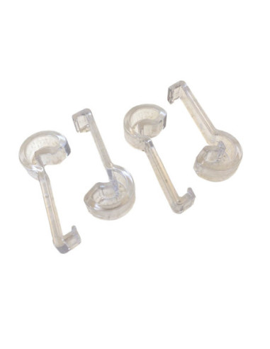 GRAPA MOLDES 22mm TRANSPARENTE PK (4u)