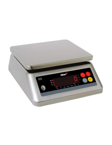 BALANZA 30 Kg Serie GX ACERO INOX IP67