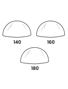 MOLDE PVC SEMIESFERA D140/160/180mm 3ud 2