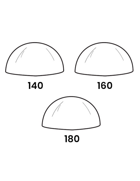 MOLDE PVC SEMIESFERA D140/160/180mm 3ud-1