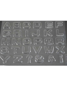 MOLDE PVC ARPA181 LETRAS 40x35x6 mm