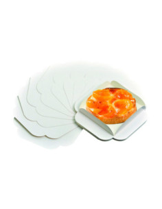 CUADRADO 11 cm PK(250u) CARTÓN RANURADO