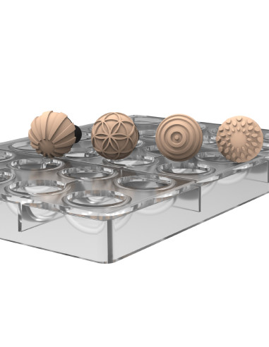 CHOCO STAMP + MOLDE TRITAN D.31xH.16 mm