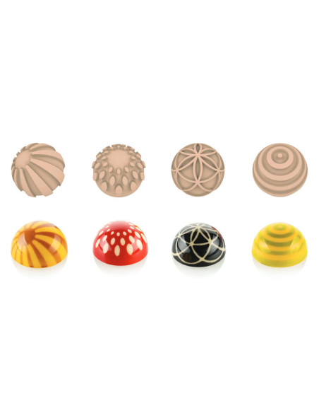 CHOCO STAMP A-4 SILICONE MOULDAS D.31xH.17 mm