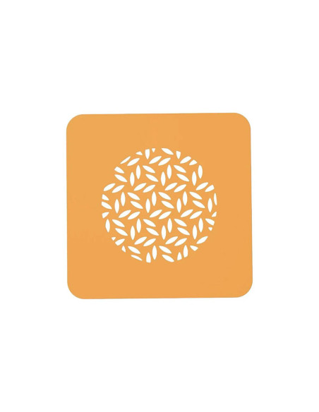 MOLDE STENCIL FOGLIA 160x160mmPlantillas decoración