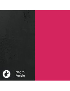 CARTÓN CUADRADO 19x19+2 cm PK(50u) FUCSIA/NEGRO 2